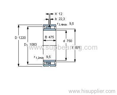 NNU 40/800 KM/W33 bearing