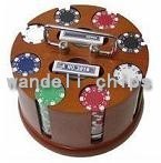 real clay poker chips set