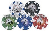 monogrammed poker chips
