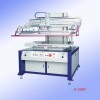 Pneumatic large flat screen printer with vacuum table