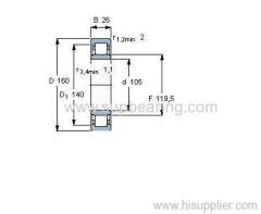 NU 1021 M bearing