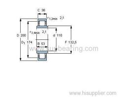 NUB 222 ECJ bearing