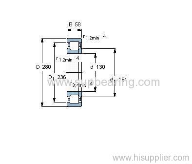 NUP 326 ECML bearing