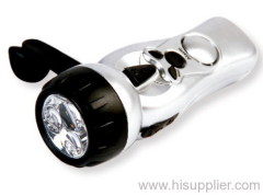 silver Dynamo Flashlight