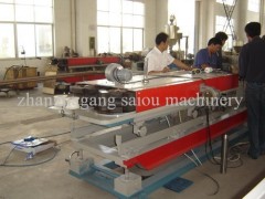 PE/PVC single wall corrugated pipe production line