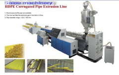 PE/PVC double wall corrugated pipe production line