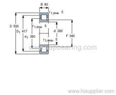 NJ 256 MA bearing