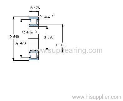 NU 3164 ECMA bearing