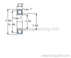 NU 2264 ECMA bearing