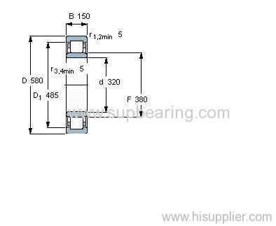 NU 2264 ECMA bearing