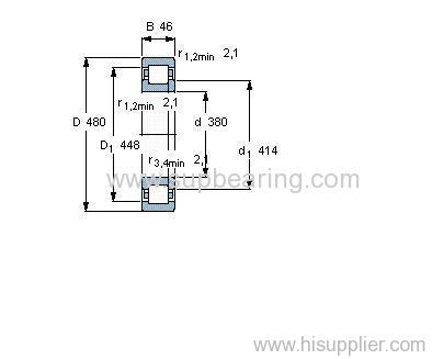 NUP 1876 ECM bearing