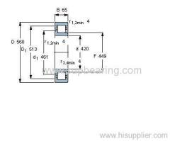 NJ 1984 ECMA bearing