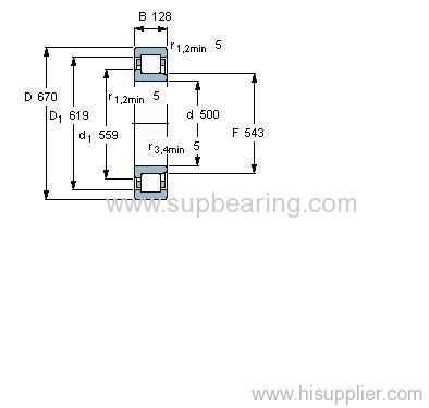 NJ 39/500 ECMA bearing