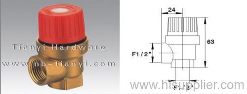 safety brass gas valve