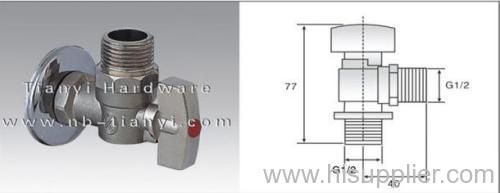 YIMISHA G1/2" Brass Ball Core Angle Valve