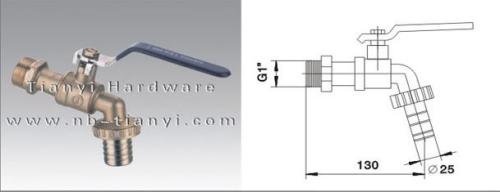 YIMISHA Brass Ball Valve Bibcock