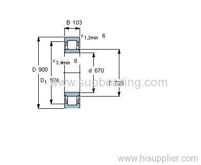 NU 19/670 ECMA bearing