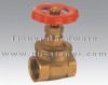 Brass gate valve