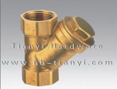 Brass Strainer Valve with Stainless Steel Mesh inside