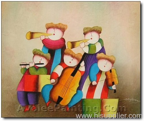 handmade oil painting on Canvas Children