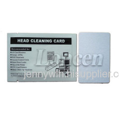 Card reader cleaning card