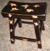 black painting stool