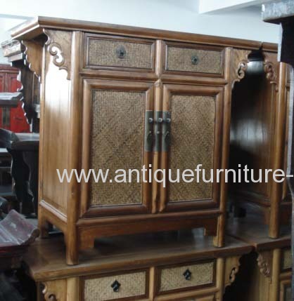 reproduction rattan cabinets