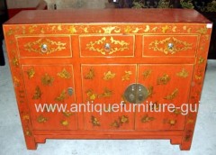 Antique golden painting cabinet