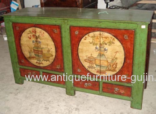 Asian old painting consoles