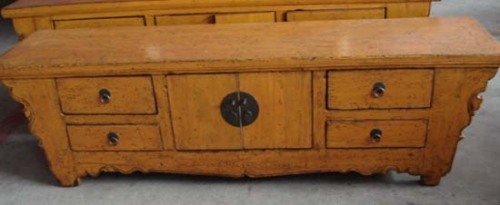 Asia yellow Tv cabinet