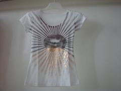 printed round neck t-shirt for women