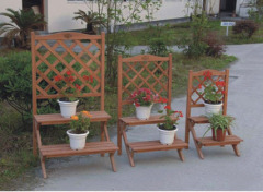 Wooden flower stand