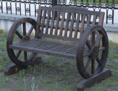 Wooden bench