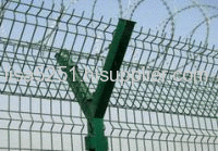 Razor barbed wire fence