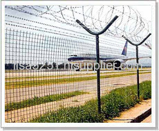 Razor barbed wire fence