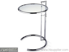 EILEEN GRAY END TABLE,GLASS SIDE TABLE