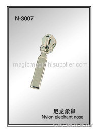 Nickel color zipper slider