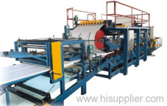 Sandwich panel roll forming machine