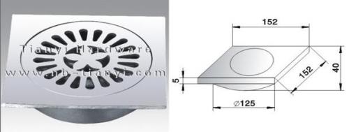 High Level Casting Stainless Steel Floor Drain