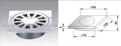 High Grade Casting Stainless Steel Polished Floor Drain