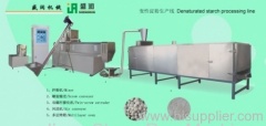 Denaturated starch processing line