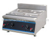 Counter Four-Sink Gas Bain Marie