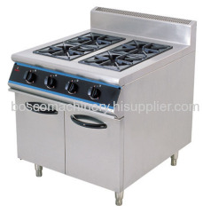 4-Burner Gas Range with cabinet