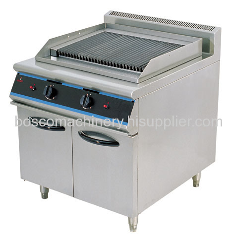 Gas Lava Rock Charbroilers with Cabinet
