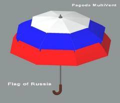 Pagoda MultiVent umbrella (Flag of Russia)