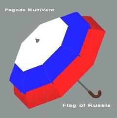 Pagoda MultiVent umbrella (Flag of Russia)