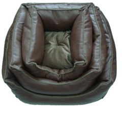 pet leather bed