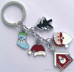 Key Chain with Christmas Charms