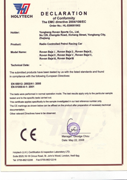 CE CERTIFICATE