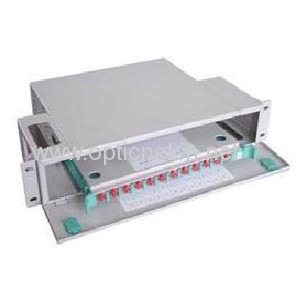 Rack Mounting Enclosure 24 / 48 / 72 fibers Outdoor Cable Distribution Box Optical Distribution Cabinet